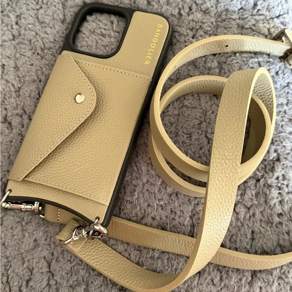 Bandolier Tan Phone Case with Strap - Picture 6 of 8